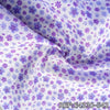 Dacrón Flores Wilmez Blanco x Metros - Flor Morado E4330-542