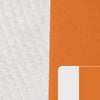 Toalla Microfibra Doble Faz x Metros - BLANCO / NARANJA