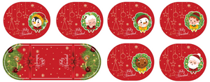Tela Individuales Comedor Navideños Set de 6 Puestos