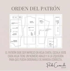Molde de Buzo Cuello Redondo en PDF - Tallas XS, S, M, L, XL