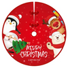 Tela Pie de Árbol Navideño de 100cm X 100cm - Rojo Animado