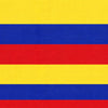 Tela Bandera Tricot de Colombia 2 Franjas de 1mt - 50cm x Metros - COLOMBIA