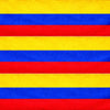 Tela Banderin Tricot de Colombia 3 Franjas de 50cm x Metros - COLOMBIA