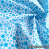 Dacrón Flores Wilmez Blanco x Metros - Flor Turquesa E4330-56