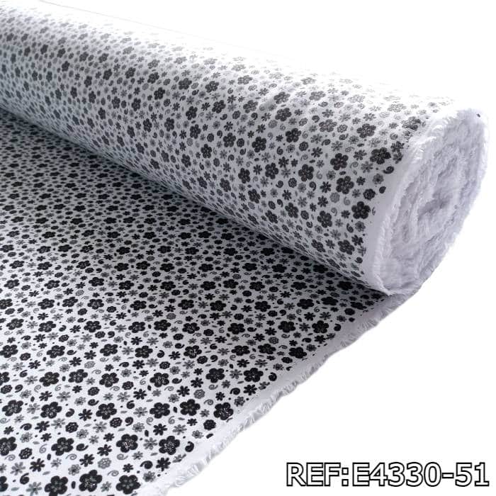 TELA-DACRON-ESTAMPADO-WILMEZ-BLANCO-FLOR-AZUL-REY-E4330