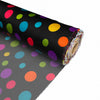 Tela Disfraz Payaso Multicolor Negro x Rollo - PAYASO NEGRO