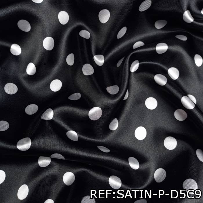 TELA-SATIN-ESTAMPADO-DISFRAZ-POLCA-ROCK-50S-NEGROS-SATIN-P-D5C9