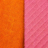 Toalla Microfibra Doble Faz x Metros - NARANJA / ROSADO