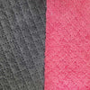Toalla Microfibra Doble Faz x Metros - GRIS OSCURO / ROSADO