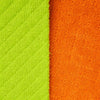 Toalla Microfibra Doble Faz x Metros - VERDE NEON / NARANJA