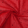 Tul Escarchado Estrellas x Metros - ROJO