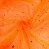 Tul Escarchado Estrellas x Metros - NARANJA NEON