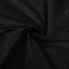 Tul Escarchado Estrellas x Metros - NEGRO
