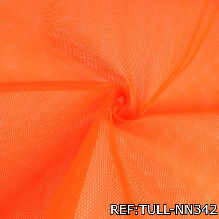 TELA-TUL-UNICOLOR-COLOR-NARANJA-NEON-TULL-NN342