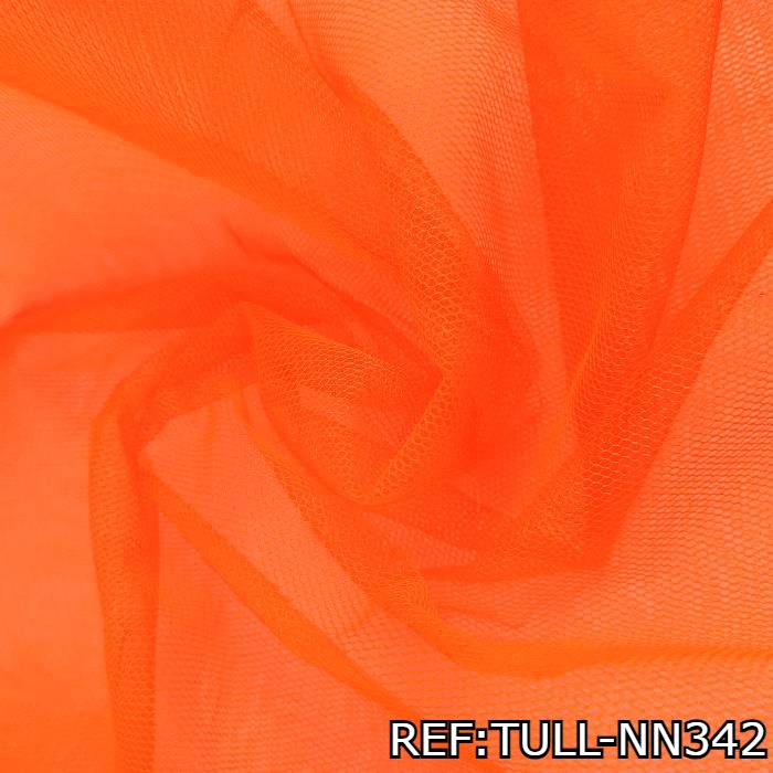 TELA-TUL-UNICOLOR-COLOR-NARANJA-NEON-TULL-NN342