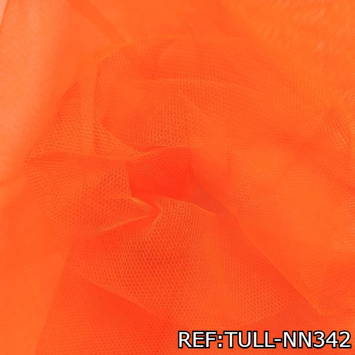 TELA-TUL-UNICOLOR-COLOR-NARANJA-NEON-TULL-NN342