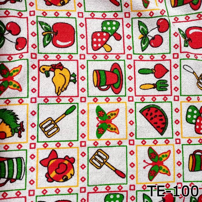 TOALLA-ESTAMPADA-CUADROS-CON-FRUTAS-ESPATULAS-Y-ANIMALES-TE-100