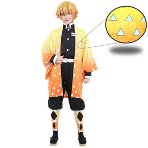 TELA-LINO-ESTAMPADO-DISFRAZ-ZENITSU-AGATSUMA-DE-DEMON-SLAYER-1