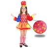 Tela Disfraz Payaso Multicolor Rojo x Metros - PAYASO ROJO