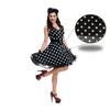 Tela Disfraz Polca Rock 50s Negro x Metros - POLCA ROCK 50S NEGRO