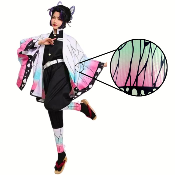 Tela Disfraz Shinobu Kocho x Metros Envíos Casatextil ®