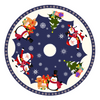 Tela Pie de Árbol Navideño de 100cm X 100cm - Azul Papa