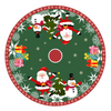 Tela Pie de Árbol Navideño de 100cm X 100cm - Verde Nieve