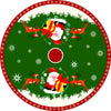 Tela Pie de Árbol Navideño de 100cm X 100cm - Verde Reno