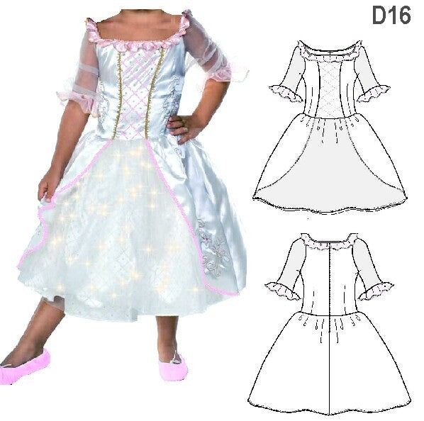 MOLDE DISFRAZ DE PRINCESA ADULTO 0916