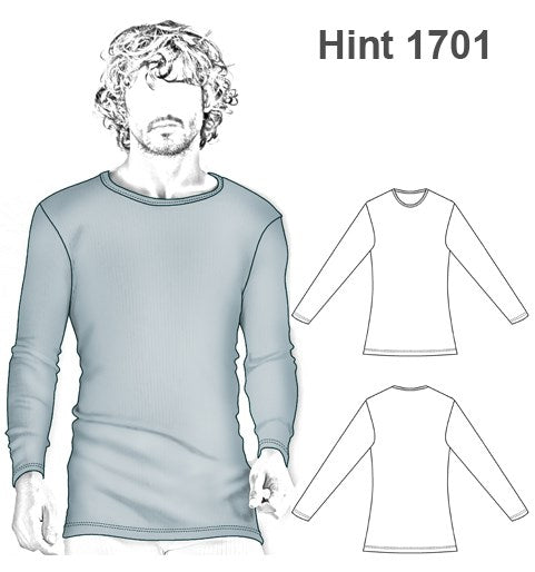 MOLDE INTERIOR CAMISETA HOMBRE 1701