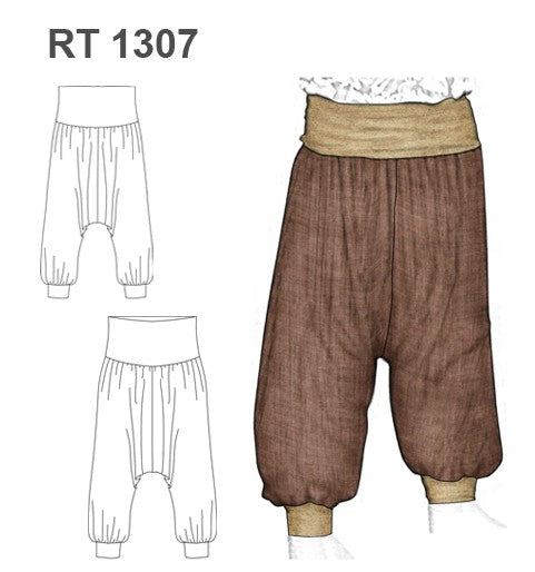 MOLDE PANTALON GAUCHO RT 1307
