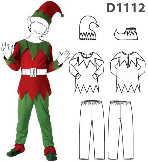 MOLDE DISFRAZ DE DUENDE 1112