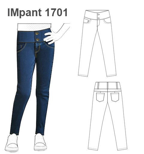 MOLDE PANTALON PITILLO NIÑA 1701