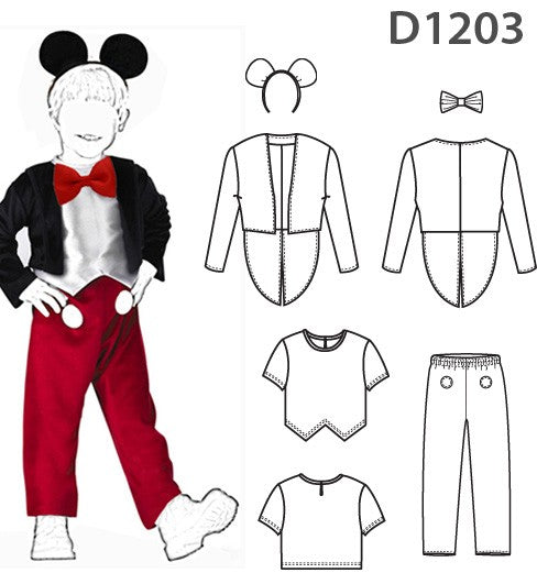 MOLDE DISFRAZ DE RATON 1203