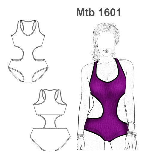 MOLDE TRAJE DE BAÑO TRIKINI MUJER 1601