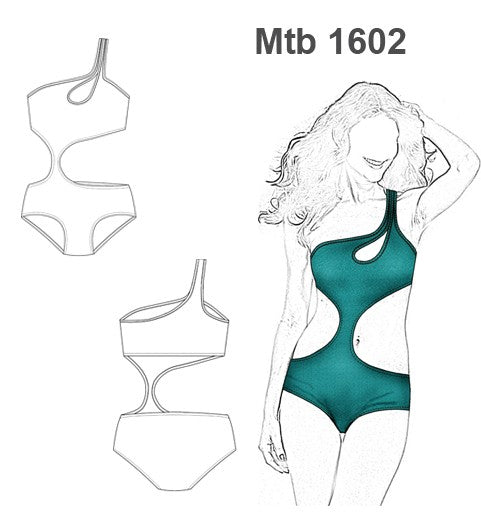MOLDE TRAJE DE BAÑO TRIKINI MUJER 1602
