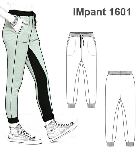 MOLDE PANTALON JOGGINS URBANO NIÑA 1601