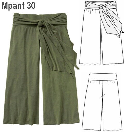 MOLDE PANTALON CAPRI MUJER 0930