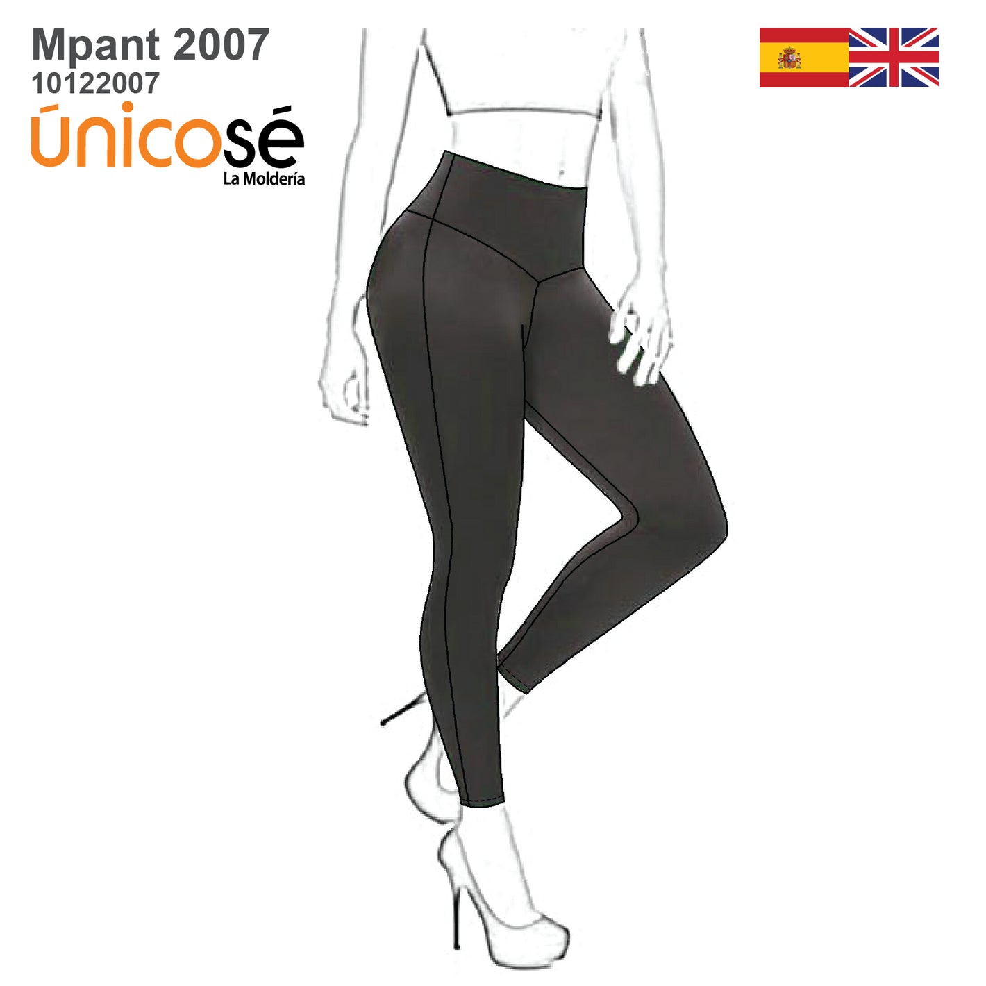 MOLDE PANTALON CALZA MUJER 2007
