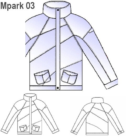 MOLDE PARKA RAGLAND MUJER, 0903