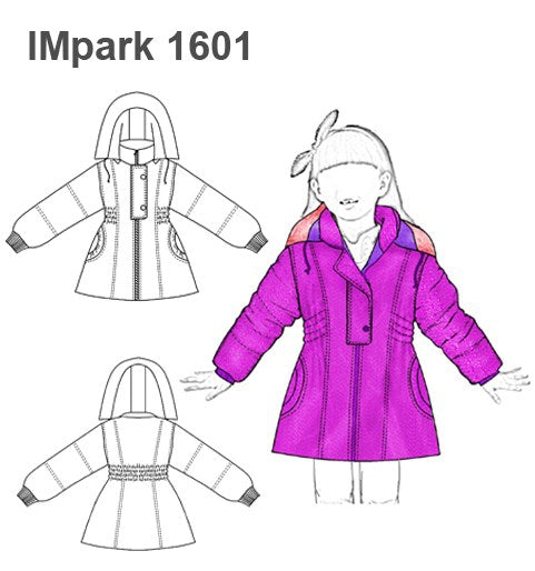MOLDE PARKA ACAMPANADA NIÑA 1601