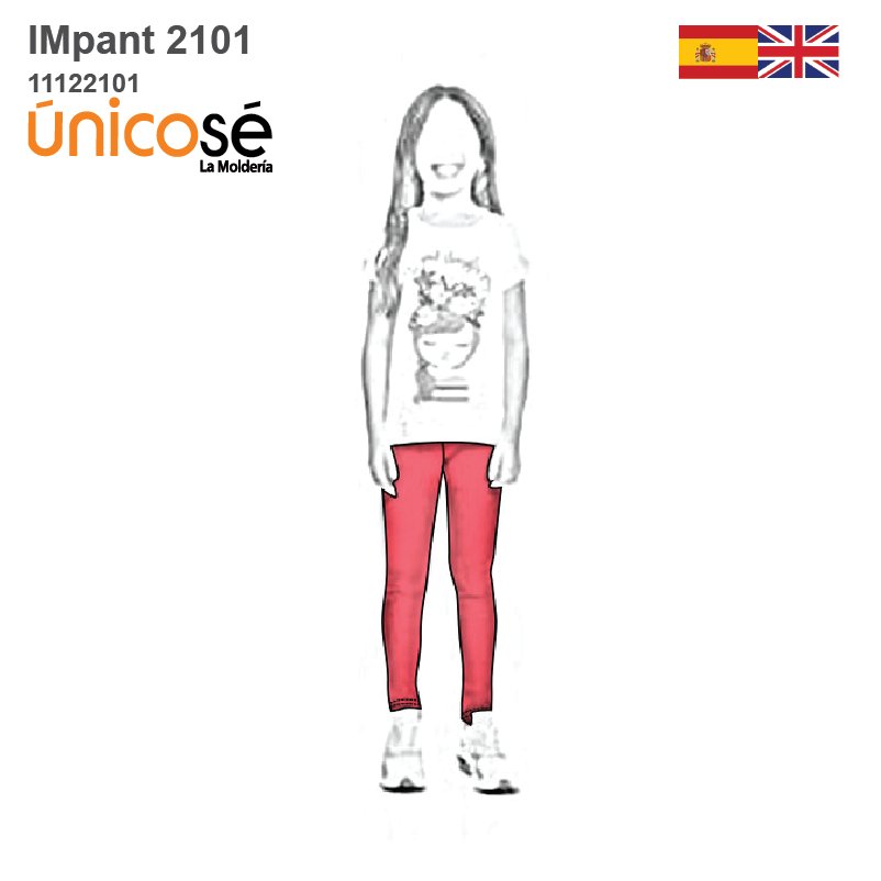 MOLDE PANTALON CALZA NIÑA 2101