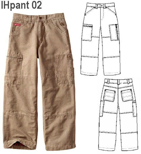 MOLDE PANTALON CARGO NIÑO 0902