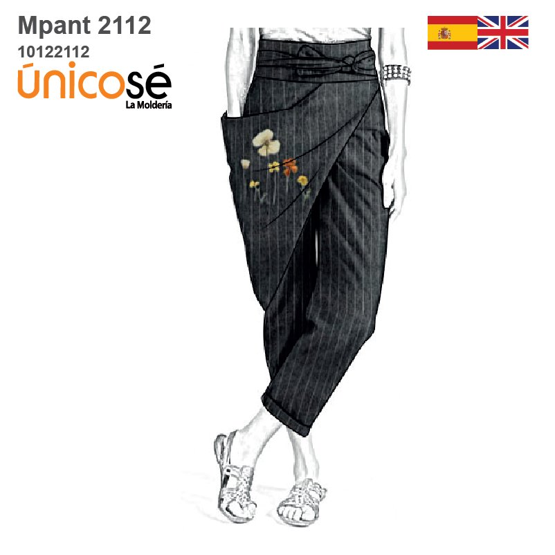MOLDE PANTALON CRUZADO MUJER 2112