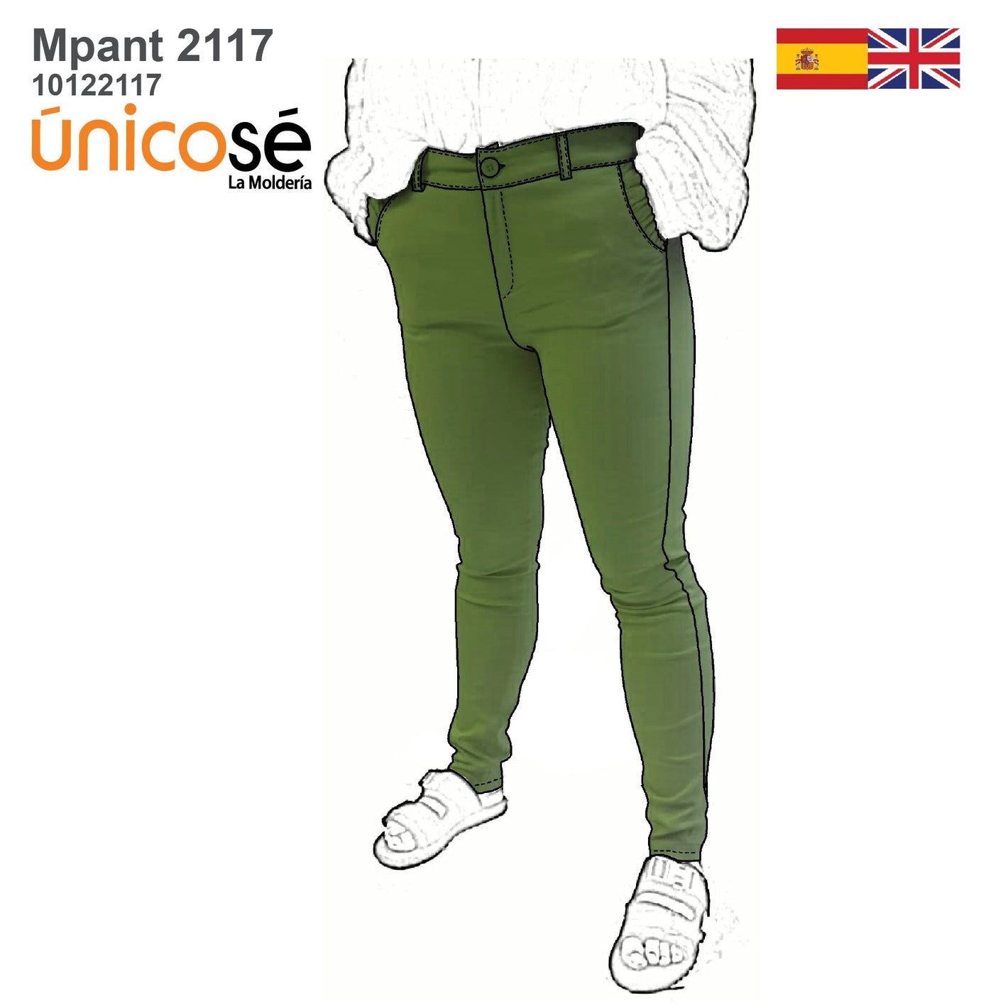 MOLDE PANTALON PITILLO MUJER 2117