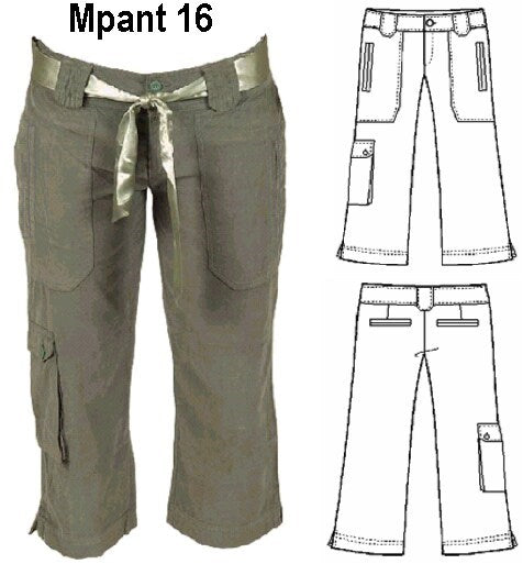 MOLDE PANTALON CAPRI MUJER 0916