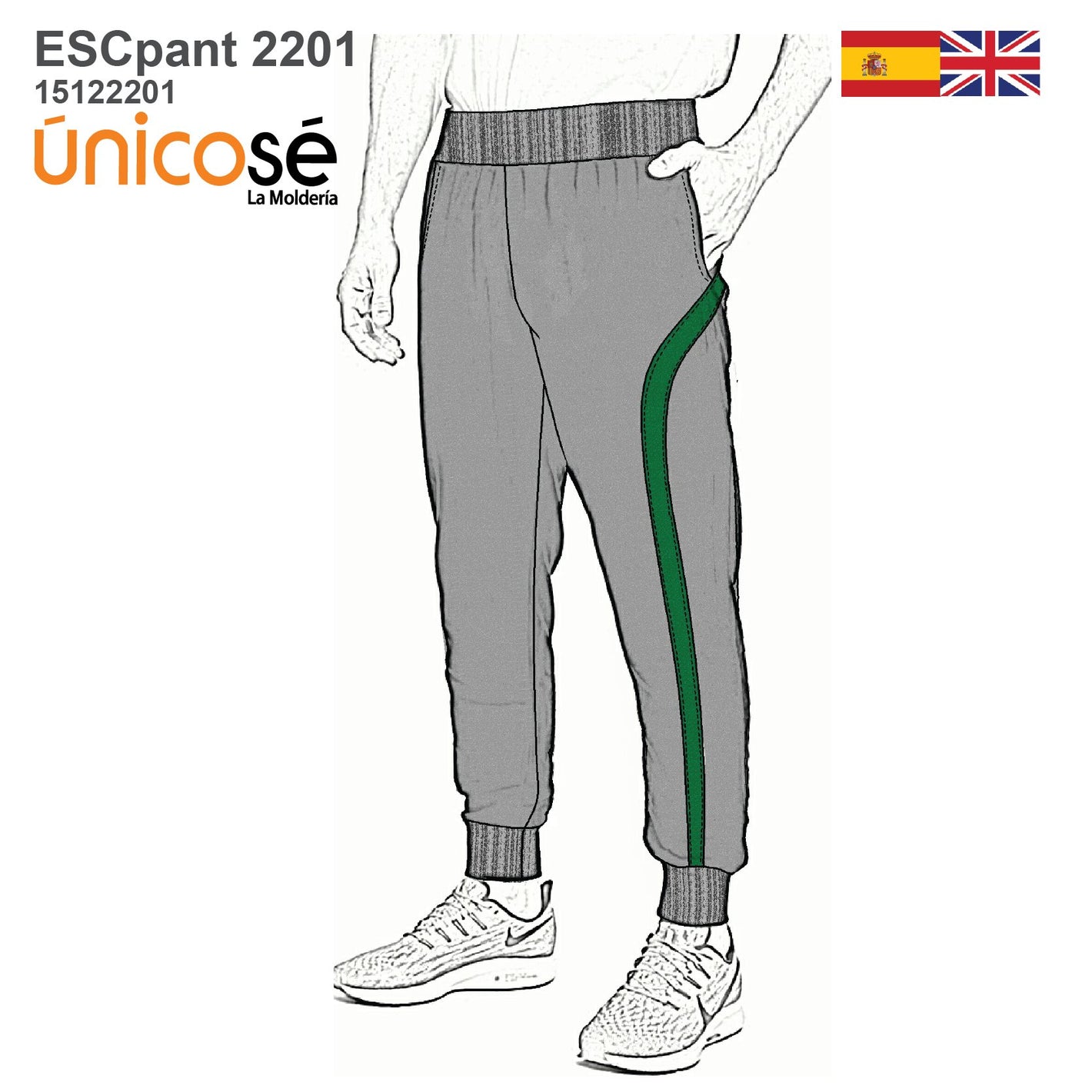 MOLDE PANTALON ESCOLAR 2201