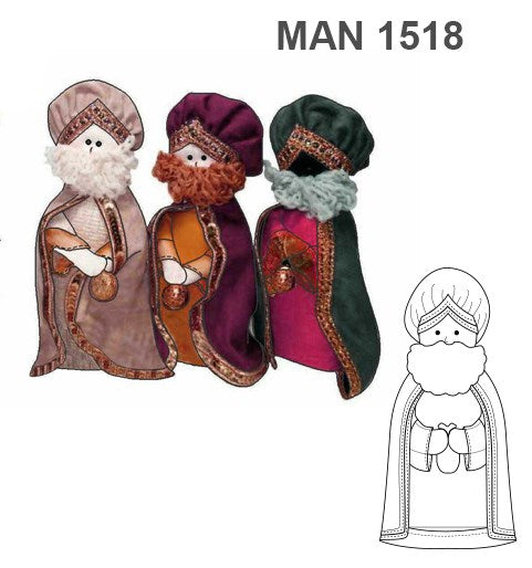 MOLDE MANUALIDAD PESEBRE NAVIDAD 1518