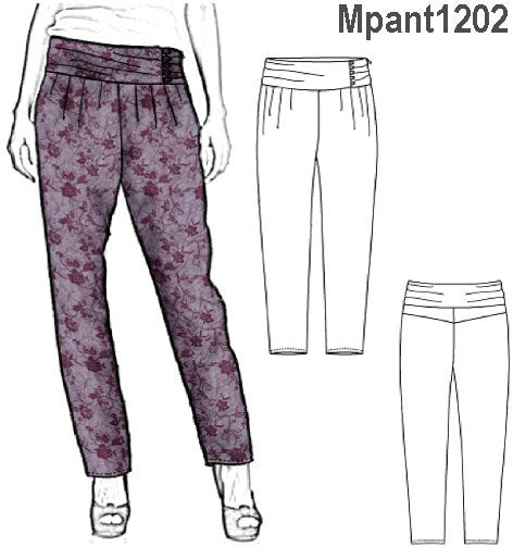 MOLDE PANTALON BABUCHA MUJER 1202