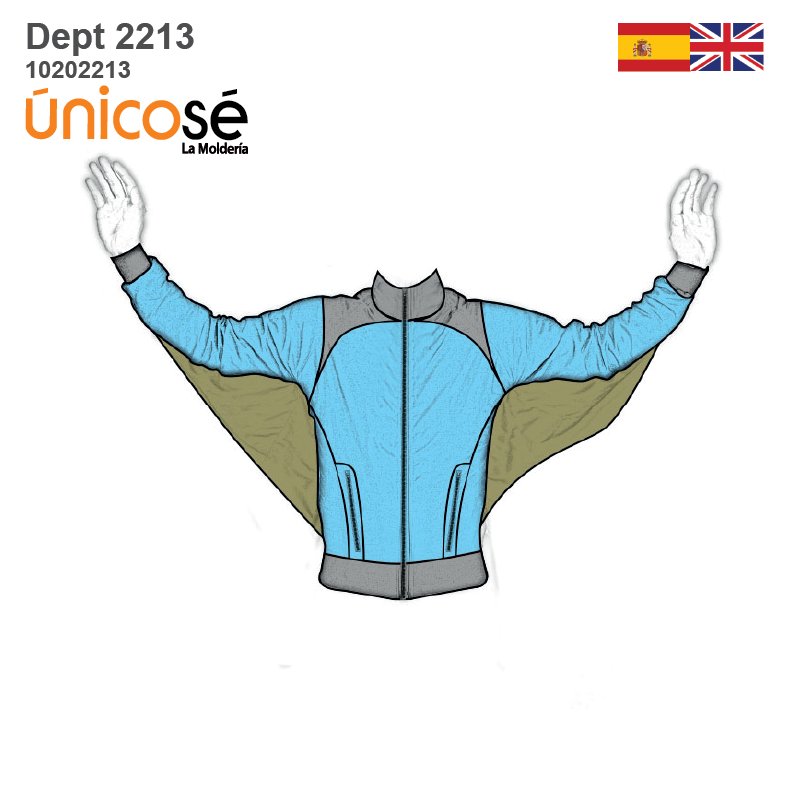 MOLDE DEPORTE CHAQUETA PARACAIDISTA 2213